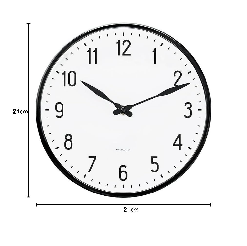 新品 ARNE JACOBSEN wall clock 21cm Arne Jacobsen Wall Clock, Aluminium, White, 21 cm : Amazon